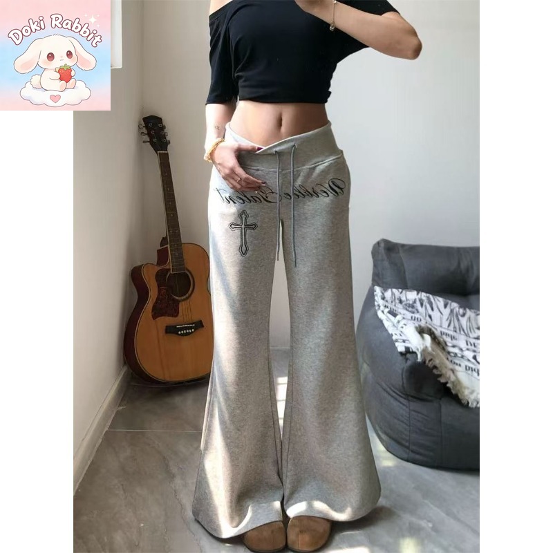 بنطلون نسائي واسع بخصر عالٍ وق - مراجعة Korean Street Fashion Female وسعره