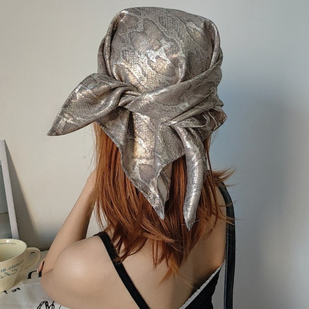 أغطية الرأس Y2K الأفعى طباعة ا - مراجعة Street Fashion Art وسعره